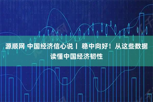 源顺网 中国经济信心说丨 稳中向好！从这些数据读懂中国经济韧性